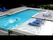 Pool time stroking. - Screenshot 2 of 16 - Solo Masturbation