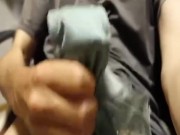 パンティのクロッチに大量射精　パンコキ　手コキ　