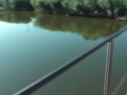 Messalina Dressed in Sun. Outside Outdoor. Nude Milf walks by bridge River. Naturist Nudist Woman 15/16