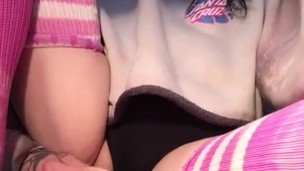 Skater Girl squirming 