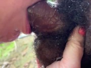 Chubby girl caught sucking my BBC outside  9/16