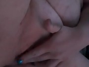 Playing with my wet pussy in bed