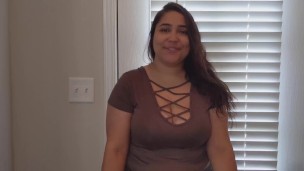 Slutty Wife Gives Jerk Off Instructions to Neighbor When Wife is Away