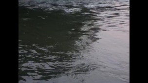 swimming in the river