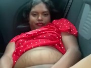 Shhh, daddy can't find out i use his car to play with my dildo... Almost caught by a couple, i wish 13/16