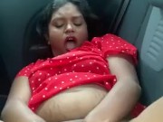 Shhh, daddy can't find out i use his car to play with my dildo... Almost caught by a couple, i wish 16/16