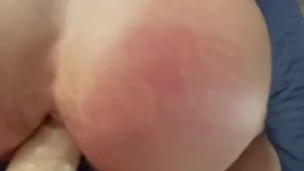 My sissy muscular cuck taking a foot long dick