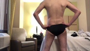 Playing with Bulge in Tight Speedo - JFF @MattSatin