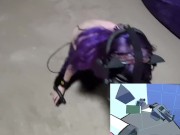 Nerd girl plays cat VR ~ Anne Sao