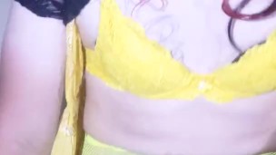 Breaking in the new lingerie