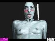 Real Life Hentai - The best whore rides big dildo with huge Cumshot 8/16