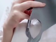 【オナニー記録】マスクの上からクリを擦ってびしょ濡れOL[Masturbation] Rub the clitoris over the surgical mask 1/16