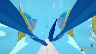 Pokemon Hentai Furry - POV Glaceon boobjob et baisé par Cinderace