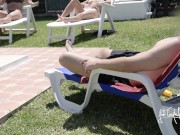 Outdoor Dick Flash! Flashing my cock to my gf and her bestfriend to get a blowjob!! ORAL CREAMPIE 2/16