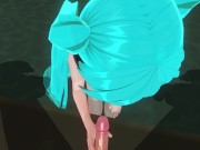 3D HENTAI POV Hatsune Miku sucks you off