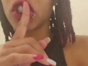 Waking daddy up with one of my famous bjs & letting him stick his cock in my tight little vagina 4/16