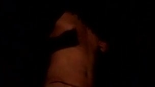 Masked Male Moan at Outdoor with Original Chasitity and Anal Plug 2