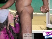 Holding Her Head While I Skull Fuck Cum Into Her Mouth 8/16