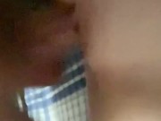 She sucked my cock so good had to creampie her and let her play with it. 14/16