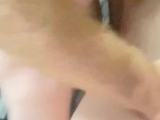 She sucked my cock so good had to creampie her and let her play with it. 15/16