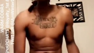 Warm Cobra - strokes his bbc and busts a phat load