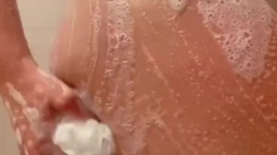 Hot and soapy shower session