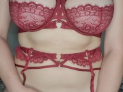 Lady in Sexy Lingerie Has Orgasm from Passionate Fingering 6/16