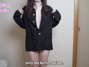 ギリギリ全裸学ラン姿でノーブラノーパン下着紹介します❤️ - Screenshot 11 of 16 - HD