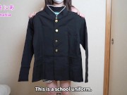 ギリギリ全裸学ラン姿でノーブラノーパン下着紹介します❤️ - Screenshot 2 of 16 - Panties