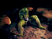 Big ork fucking beautiful princess - 3d hentai animation 2/16