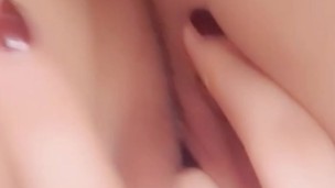 Playing tight pussy