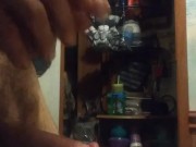woke up hard as a rock and wanted to bust a nut before work so I blew this load