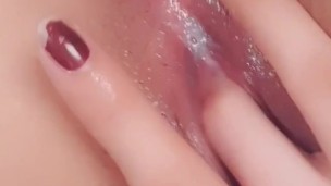 Creamy pink pussy