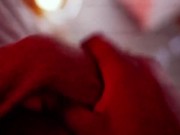 POV Etudiant excité se branle sa grosse bite et éjacule partout