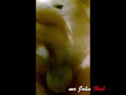 Bathing time masturbation hard handjob huge cumshot