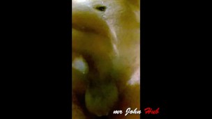 Bathing time masturbation hard handjob huge cumshot
