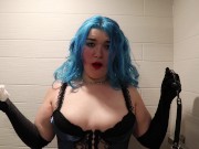 taking out my stuffed ball gag