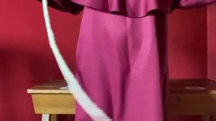Slutty Sexy Satanist fucks herself with gods cross , What do you think?