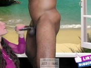 Holding Her Head While I Skull Fuck Cum Into Her Mouth 11/16