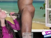 Holding Her Head While I Skull Fuck Cum Into Her Mouth 13/16