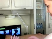 Depilation of a member with a piercing! 6/16