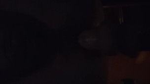 Sex machine pounds my ass with a 9 in dildo at high speed
