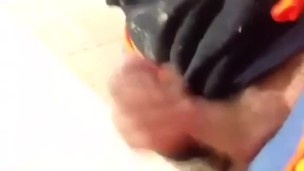 Wanking and shooting my thick cum