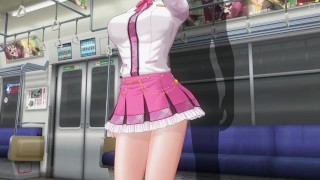 3D HENTAI Schoolgirl didn't wear panties on the train (Part 1 ...