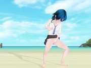 3D HENTAI Schoolgirl on the beach after school 12/16