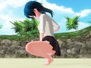 3D HENTAI Schoolgirl on the beach after school 15/16