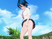 3D HENTAI Schoolgirl on the beach after school 4/16
