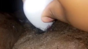 Creaming ebony pussy