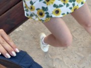 I Met a Student Girl on the Beach, Invited her to the Room and Cum on her Lips 2/16