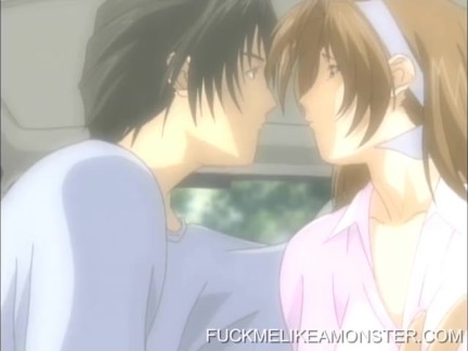 Romantic Anime Sex In The Car Cute Teen Rides A Cock